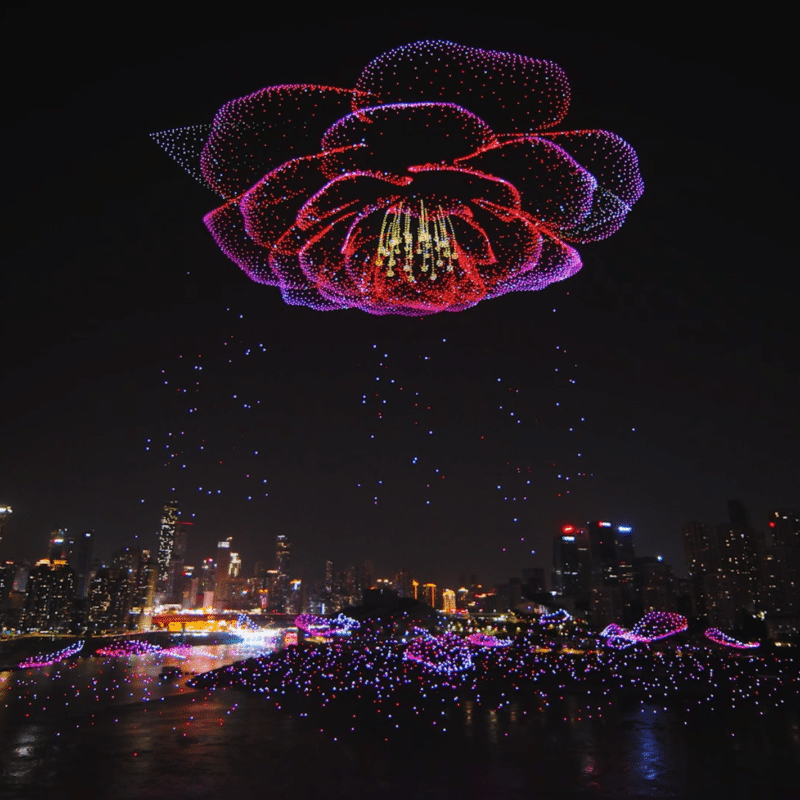 Drone light show grand scale 14