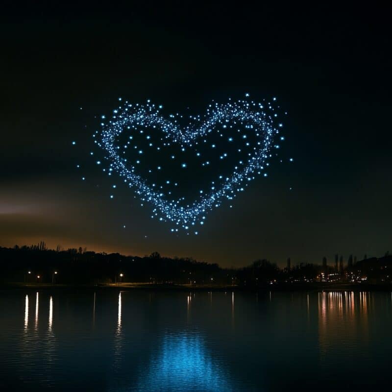 Drone light show grand scale 15