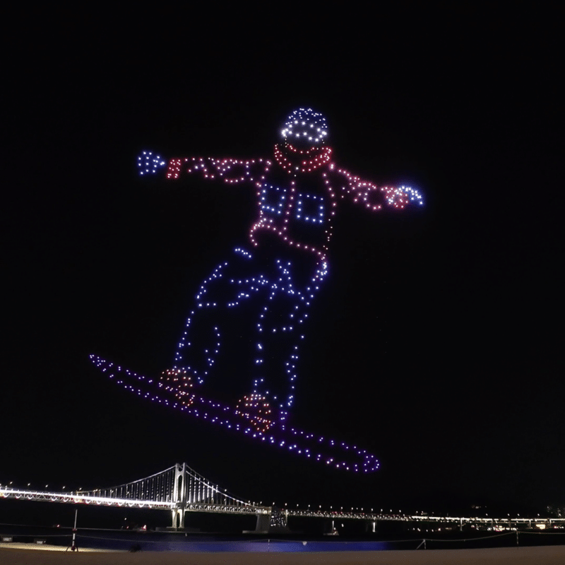 Drone light show grand scale 9