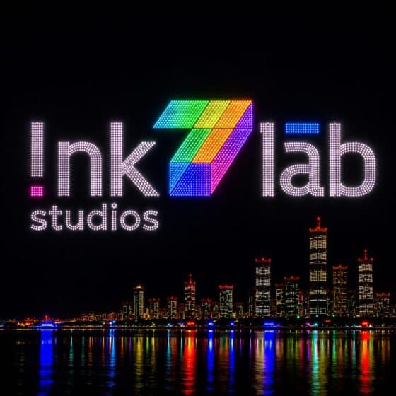 INK7LAB 2000 DRONES LOGO SET UP cuadrado