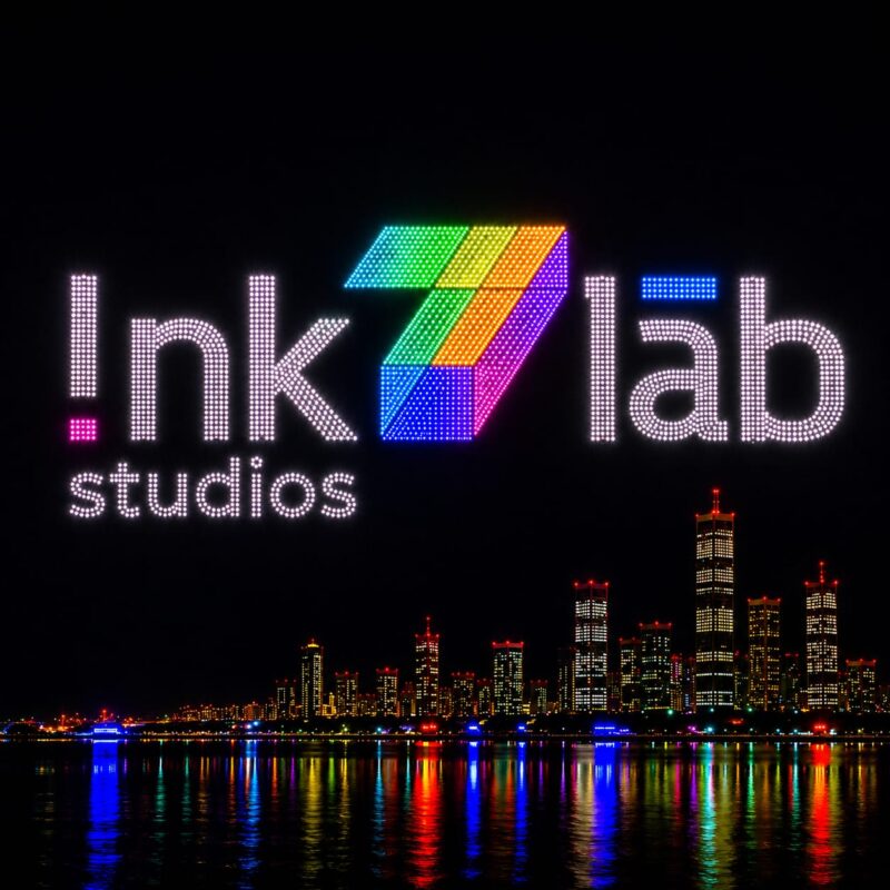 INK7LAB 2000 DRONES LOGO SET UP square